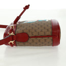 GUCCI Doraemon Micro GG Supreme Shoulder Bag PVC Beige Gold 647801 Auth 168092M-6