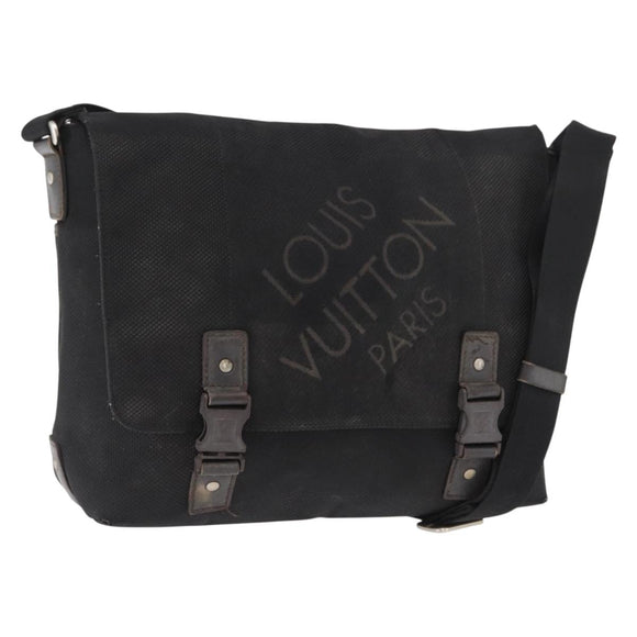LOUIS VUITTON Damier Geant Roux Shoulder Bag Black M93079 LV Auth 168094