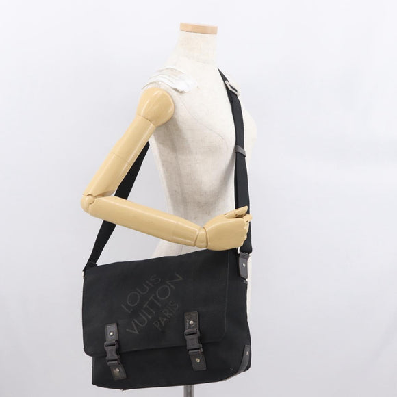 LOUIS VUITTON Damier Geant Roux Shoulder Bag Black M93079 LV Auth 168094