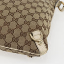 GUCCI GG Canvas Shoulder Bag Beige Gold 131326 Auth 168097-10