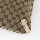 GUCCI GG Canvas Shoulder Bag Beige Gold 131326 Auth 168097-12
