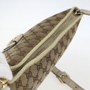 GUCCI GG Canvas Shoulder Bag Beige Gold 131326 Auth 168097-6
