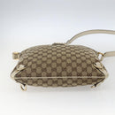 GUCCI GG Canvas Shoulder Bag Beige Gold 131326 Auth 168097-9