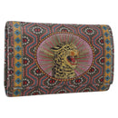 GUCCI Garden Key Case Leather Green Gold 601121 Auth 168099-1