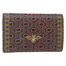 GUCCI Garden Key Case Leather Green Gold 601121 Auth 168099-3