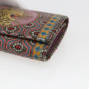 GUCCI Garden Key Case Leather Green Gold 601121 Auth 168099-8