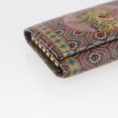 GUCCI Garden Key Case Leather Green Gold 601121 Auth 168099-9