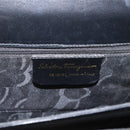 Salvatore Ferragamo Gancini Hand Bag Leather 2way Black Gold Auth 168101-12