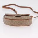 CELINE Macadam Canvas Shoulder Bag PVC Beige Gold Auth 168102-15