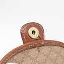 CELINE Macadam Canvas Shoulder Bag PVC Beige Gold Auth 168102-20