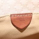 CELINE Macadam Canvas Shoulder Bag PVC Beige Gold Auth 168102-21