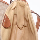 CELINE Macadam Canvas Shoulder Bag PVC Beige Gold Auth 168102-22