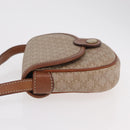 CELINE Macadam Canvas Shoulder Bag PVC Beige Gold Auth 168102-4