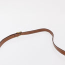 CELINE Macadam Canvas Shoulder Bag PVC Beige Gold Auth 168102-8