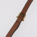 CELINE Macadam Canvas Shoulder Bag PVC Beige Gold Auth 168102-9