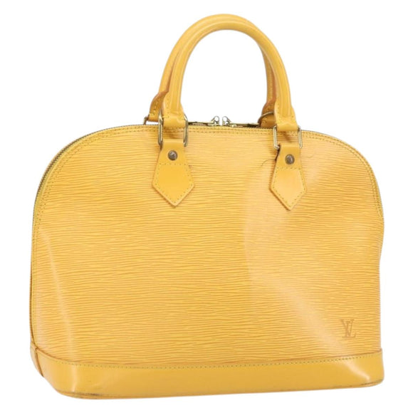 LOUIS VUITTON Epi Alma Hand Bag Yellow M52149 LV Auth 168111