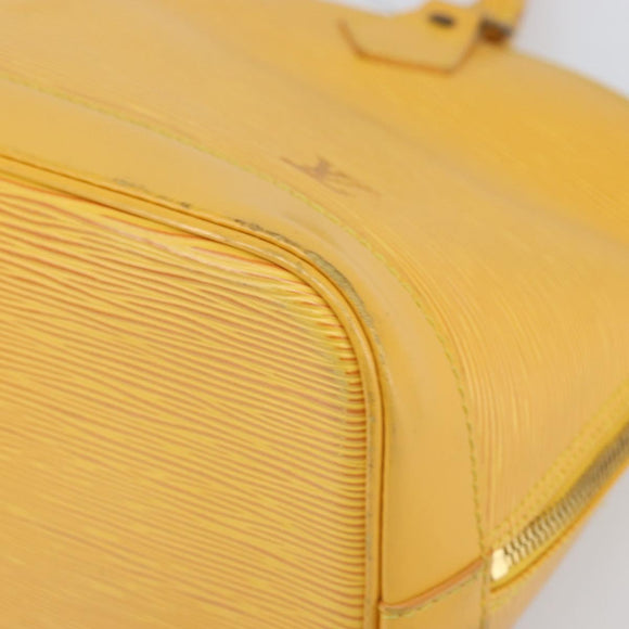 LOUIS VUITTON Epi Alma Hand Bag Yellow M52149 LV Auth 168111