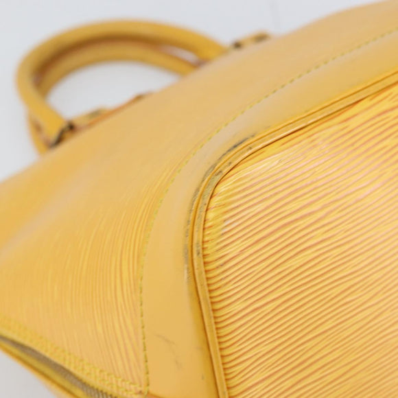 LOUIS VUITTON Epi Alma Hand Bag Yellow M52149 LV Auth 168111