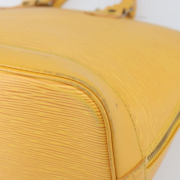 LOUIS VUITTON Epi Alma Hand Bag Yellow M52149 LV Auth 168111