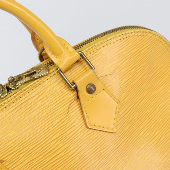 LOUIS VUITTON Epi Alma Hand Bag Yellow M52149 LV Auth 168111