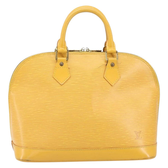 LOUIS VUITTON Epi Alma Hand Bag Yellow M52149 LV Auth 168111