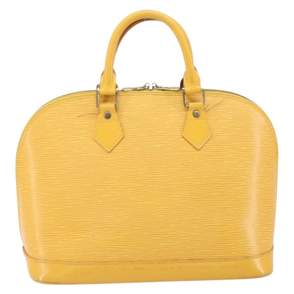 LOUIS VUITTON Epi Alma Hand Bag Yellow M52149 LV Auth 168111