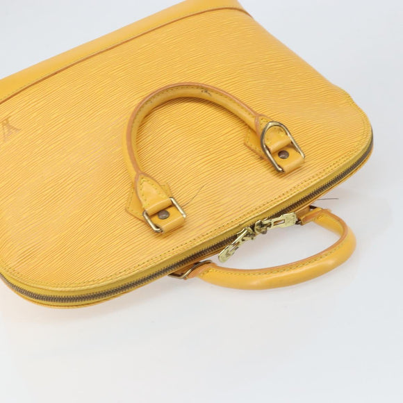 LOUIS VUITTON Epi Alma Hand Bag Yellow M52149 LV Auth 168111