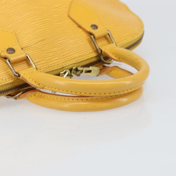 LOUIS VUITTON Epi Alma Hand Bag Yellow M52149 LV Auth 168111