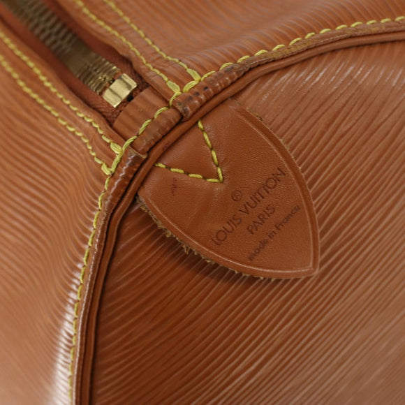 LOUIS VUITTON Epi Keepall 50 Boston Bag Braun M42968 LV Auth 168114