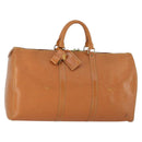LOUIS VUITTON Epi Keepall 50 Boston Bag Braun M42968 LV Auth 168114-1