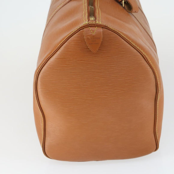 LOUIS VUITTON Epi Keepall 50 Boston Bag Braun M42968 LV Auth 168114