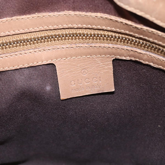GUCCI GG Canvas Shoulder Bag Beige Gold 109143 Auth 168117