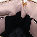 Miu Miu Matelasse Tote Bag Leather Pink Gold Auth 168121-19