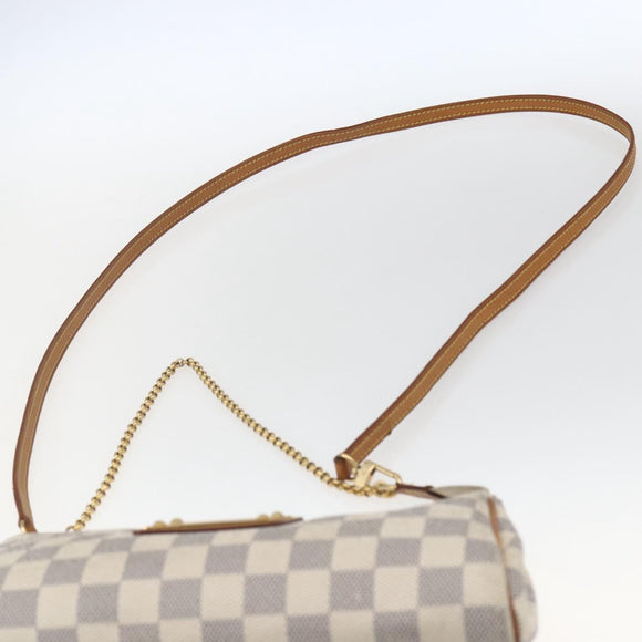 LOUIS VUITTON Damier Azur Eva Shoulder Bag 2way N55214 LV Auth 168124