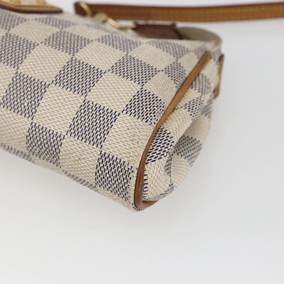 LOUIS VUITTON Damier Azur Eva Shoulder Bag 2way N55214 LV Auth 168124