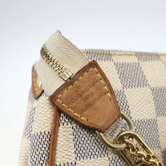 LOUIS VUITTON Damier Azur Eva Shoulder Bag 2way N55214 LV Auth 168124