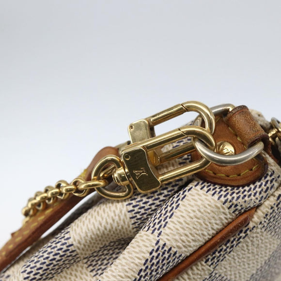 LOUIS VUITTON Damier Azur Eva Shoulder Bag 2way N55214 LV Auth 168124