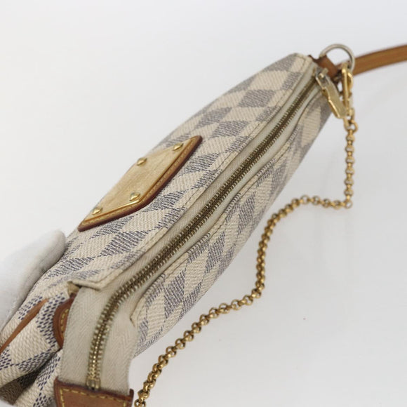 LOUIS VUITTON Damier Azur Eva Shoulder Bag 2way N55214 LV Auth 168124