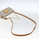LOUIS VUITTON Damier Azur Eva Shoulder Bag 2way N55214 LV Auth 168124-8