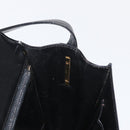 GUCCI Web Sherry Line Horsebit Shoulder Bag Leather Black Gold Auth 168125-19