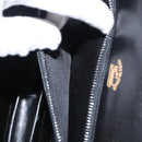 GUCCI Web Sherry Line Horsebit Shoulder Bag Leather Black Gold Auth 168125-12