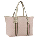 GUCCI GG Canvas Sherry Line Tote Bag Beige Gold 139260 Auth 168127-1