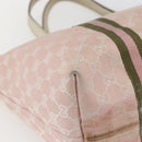 GUCCI GG Canvas Sherry Line Tote Bag Beige Gold 139260 Auth 168127-13