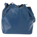 LOUIS VUITTON Epi Petit Noe Shoulder Bag Blue M44105 LV Auth 168129-10