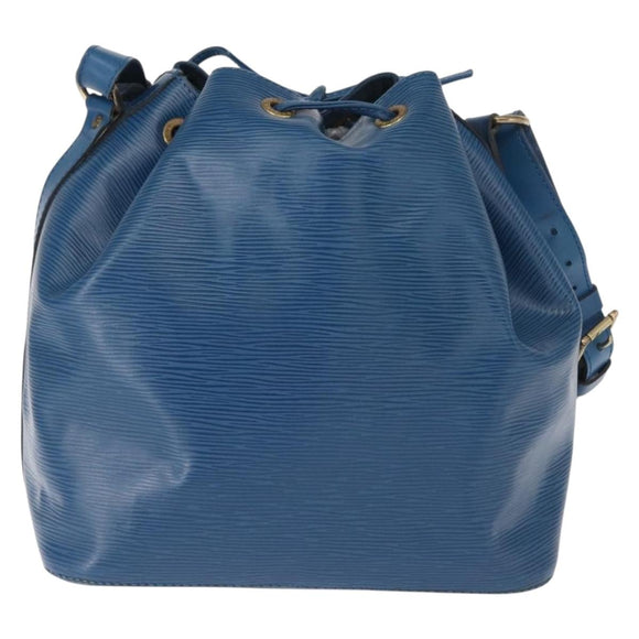 LOUIS VUITTON Epi Petit Noe Shoulder Bag Blue M44105 LV Auth 168129