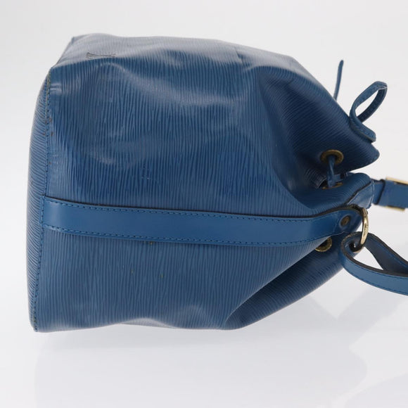 LOUIS VUITTON Epi Petit Noe Shoulder Bag Blue M44105 LV Auth 168129