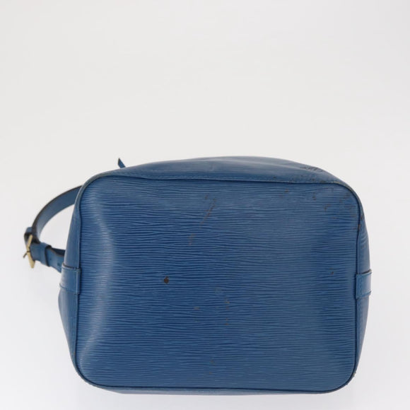 LOUIS VUITTON Epi Petit Noe Shoulder Bag Blue M44105 LV Auth 168129
