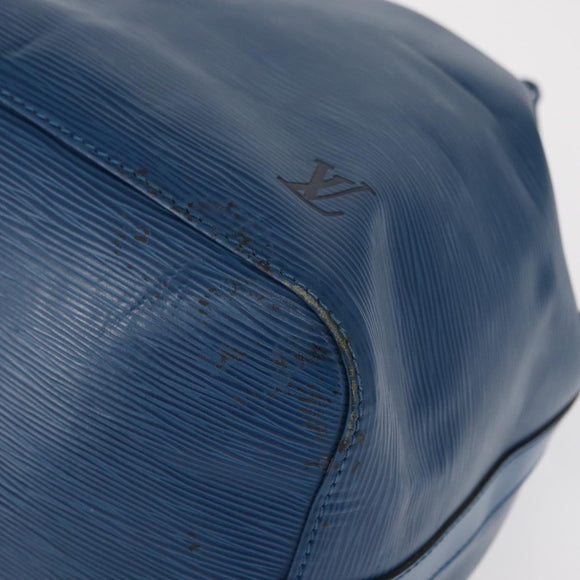 LOUIS VUITTON Epi Petit Noe Shoulder Bag Blue M44105 LV Auth 168129