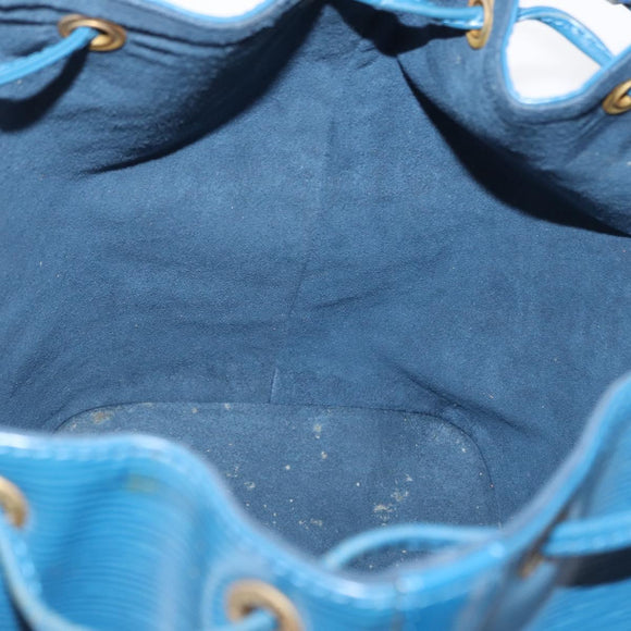 LOUIS VUITTON Epi Petit Noe Shoulder Bag Blue M44105 LV Auth 168129