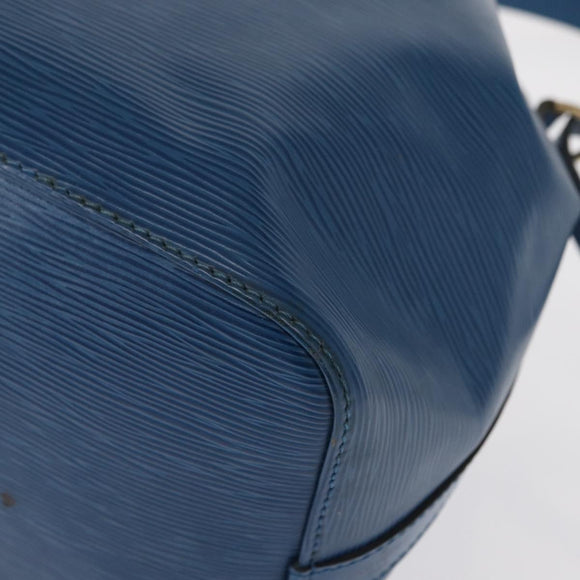 LOUIS VUITTON Epi Petit Noe Shoulder Bag Blue M44105 LV Auth 168129